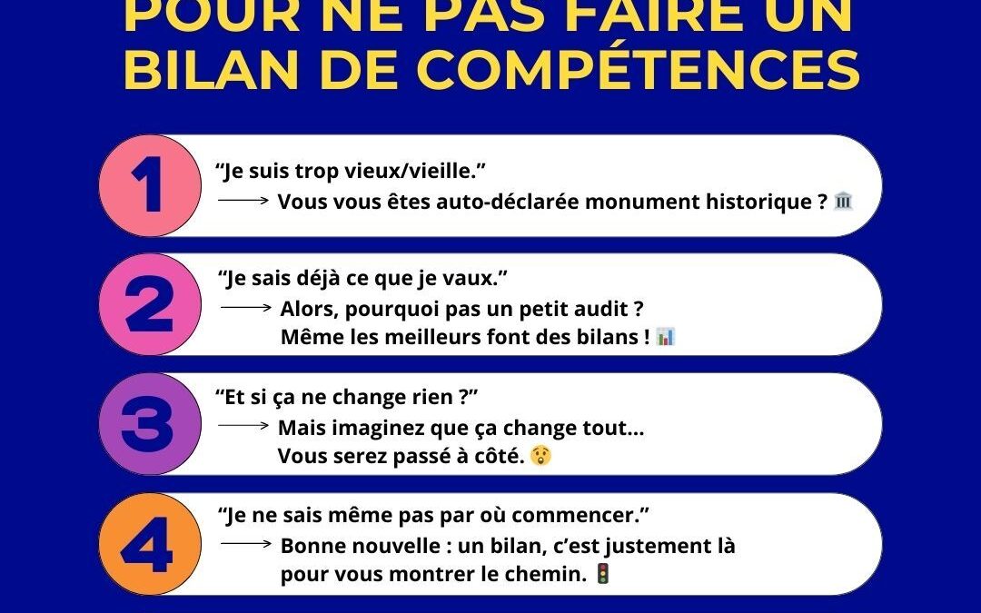 On les connaît tous… ces petites excuses qui nous freinent 😅