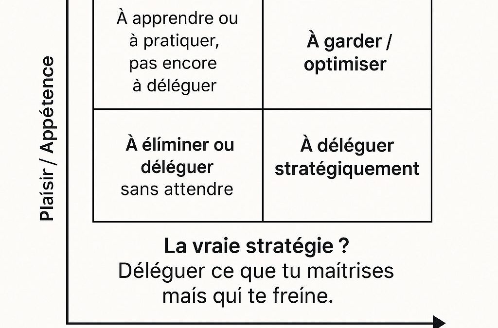 Déléguer ce que tu détestes ? Tout le monde sait le faire.Déléguer ce que tu maîtrises ? Là, ça devient stratégique